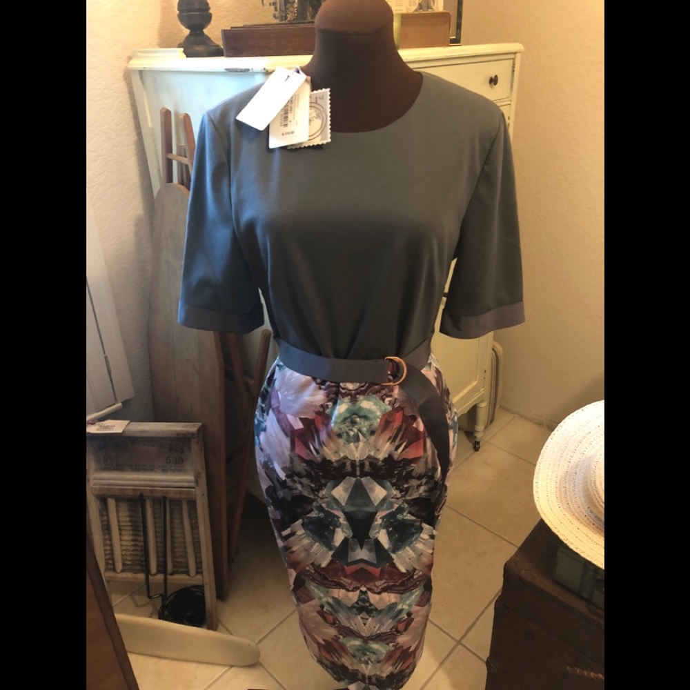 Ted Baker Anaste Mirrored Minerals Body-Con Dress